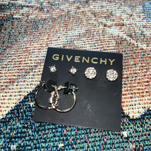 Givenchy Gold and Silver Earrings Elegant Jewelry Set Brand New Designer Silver - Picture 2 of 7